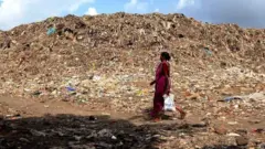 The Deonar dumping ground in suburban Mumbai.