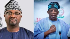 Minister for marine and Blue Economy, Olubunmi Tunji-Ojo and President Bola Tinubu