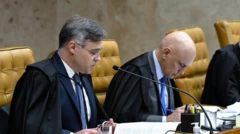 Mendonça ao lado de Moraes no STF