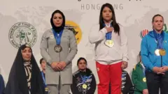 ملى پوشان پاورليفتينگ بانوان ايران در مسابقات جام بين قاره اى