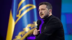 الرئيس الأوكراني فلوديمير زيلنسكي