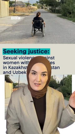 BBC jurnalisti Hulkar Nuritdin va nogiron ayol