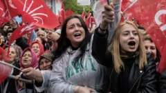 Women at a rally in Turkey