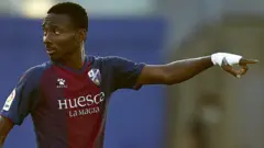 Kelechi Nwakali in action for Huesca