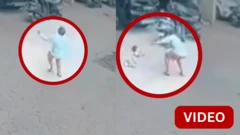 மகாராஷ்டிரா: 3வது மாடியில் இருந்து விழுந்த குழந்தை - நொடிப் பொழுதில் காப்பாற்றிய நபர்