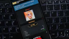 Foto ilustrasi dugaan peretasan oleh seorang peretas yang mengaku bernama Bjorka.