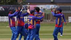 नेदरल्यान्ड्सविरुद्धको खेलमा नेपाली टोली