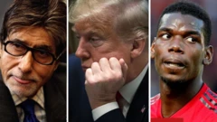 Donald Trump, Amitabh Bachchan, Paul Pogba: