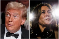Ông Trump, bà Harris 