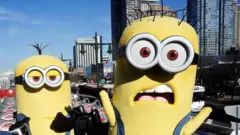Minions pose at an event in New York City in 2013