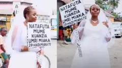 Obinrin to n wa ọkọ pẹlu akọle lọwọ