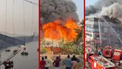  રાજકોટ આગ દુર્ઘટના, મોરબીનો ઝૂલતો પુલ, વડોદરામાં બોટ દુર્ઘટના અને તક્ષશિલા આગ કાંડ