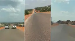 Ụgbọala abụọ na-agba n'okporoụzọ Ugwo/Opi/Nsukka