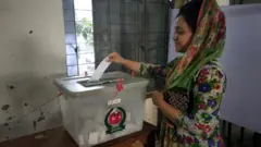 জাতীয় নির্বাচনে ভোট দিচ্ছেন এক নারী ভোটার (ফাইল ফটো)