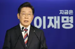 이재명 후보가 발언하고 있다