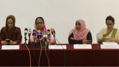 මුස්ලිම් කාන්තා නියෝජිත සංවිධාන මාධ්‍ය හමුවක