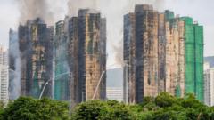 افزایش کشتههای آتشسوزی در برجهای هنگکنک؛تعدادی زیادی نیز مفقود هستند