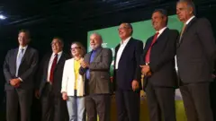 Lula em anúncio de ministério