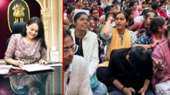 ਪ੍ਰਦਰਸ਼ਨ ਕਰਦੀਆਂ ਵਿਦਿਆਰਥਣਾਂ