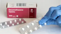 A close-up of a box of Dexamethasone tablets