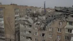 Разрушения в Донецке