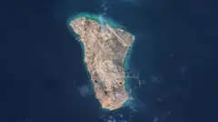 عکس هوایی از جزیره خارگ