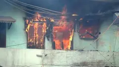 હિંસાગ્રસ્ત વિસ્તારની તસવીર
