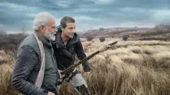 નરેન્દ્ર મોદી અને બૅયર ગ્રીલ્સ ટીઝર ગ્રેબ