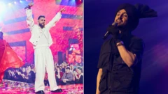 ਕਰਨ ਔਜਲਾ ਤੇ ਦਿਲਜੀਤ ਦੋਸਾਂਝ ਦੀ ਫੋਟੋ