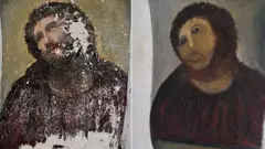 በዕድሜ ብዛት አርጅቶ የነበረው ሥዕልና ለማደስ በተደረገ ሙከራ የተበላሸው ሥልዕ