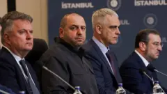 Украинская делегация на третьей встрече с россиянами в Стамбуле