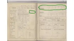 Caderno com anotações de nebulosidade e geada