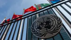 A sede das Nações Unidas (ONU), em Manhattan, em 9 de setembro de 2025, na cidade de Nova York