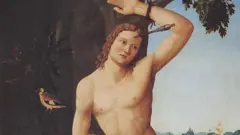 São Sebastião, c. 1519. Encontra-se na coleção da Galleria Nazionale, Parma. Artista: Araldi, Josafá (ativo por volta de 1520)