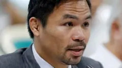 Senator and petinju legendaris Filipina Manny Pacquiao.