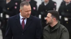 Кароль Навроцкий и Владимир Зеленский