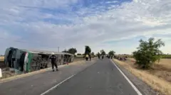 Аварія сталася на трасі між містами Кунсентмартон і Тисафельдвар в Угорщині