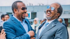 ጠቅላይ ሚኒስትር ዐቢይ አሕመድ የሶማሊያው ፕሬዝደንት ሐሰን ሼክ ማሕሙድ