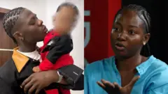 Oloogbe Mohbad ati Wunmi, iyawo rẹ pẹlu Liam ọmọ wọn lọwọ Mohbad