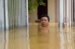 Nước ngập tới cổ tại Thái Nguyên hôm 10/9/2024