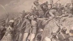 لکھنؤ میں 1857 کی جنگ کا ایک منظر