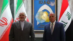 دیدار ظریف و نخست وزیر عراق در بغداد