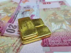 Sri Lankan notes and gold