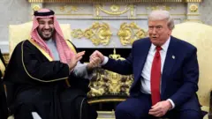 принц Мохаммед бин Салман и Дональд Трамп