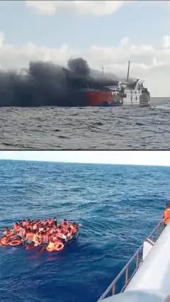 KMP Putri Yasmin terbakar