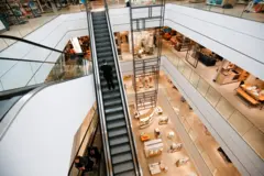 Una vista del centro comercial Westfield en Londres.