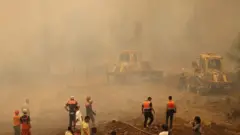 İtfaiyeciler Muğla'daki yangına müdahale ediyor