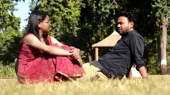 કિંજલ તેના પતિ સાથે 