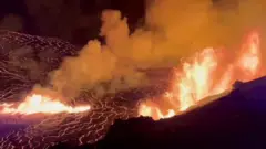 Vulkan Kilauea na Havajima izbacuje mlazove lave u vazduh
