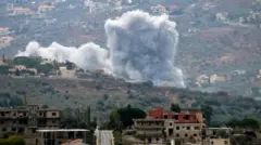 အစ္စရေးလေကြောင်းတိုက်ခိုက်မှုအပြီး လက်ဘနွန်တောင်ပိုင်း 